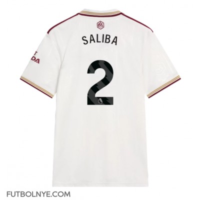 Camiseta Arsenal William Saliba #2 Tercera Equipación 2025-26 manga corta Camiseta Arsenal William Saliba #2 Tercera Equipación 2025-26 manga corta